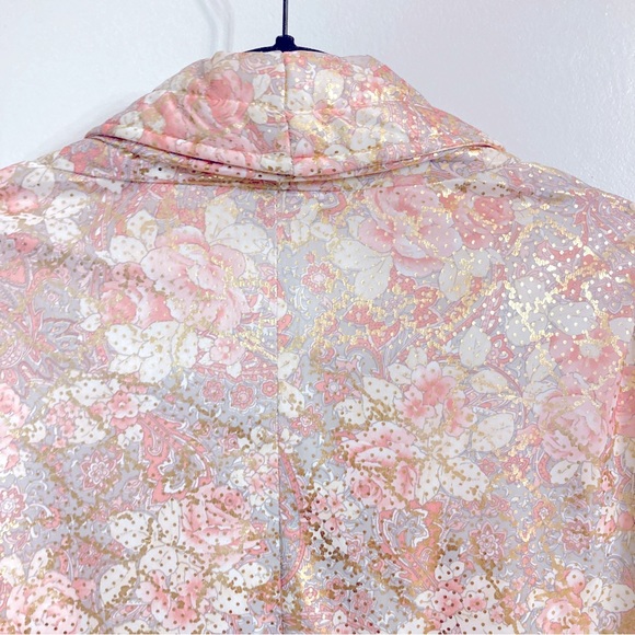 Vintage Pink & Gold Puffer Jacket Med/Lrg - Picture 6 of 11